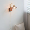 Axyaa Nordic LED Flower Wall Light - Glass Brass Indoor Decor