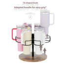 Axyaa 40 oz Tumbler Rotating Storage Rack for Stanley Cups - 6 Slot Organizer