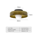 Axyaa Cream LED Ceiling Lamp Single Head Minimalist Nordic Design