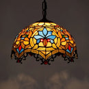 Axyaa Vintage Tiffany Glass Chandelier Restaurant Lantern