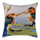 Magpie Print Cushion Cover by Axyaa: Decorative Flora & Fauna Pillowcase for Home