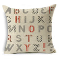 Axyaa Mandala Graffiti Cushion Cover 45x45cm Linen Pillow Case for Sofa Bed Decor