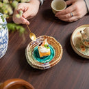 Axyaa High-Footed Ceramic Dessert Dish for Elegant Dining