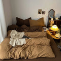 Axyaa Retro Four Piece Bedding Set with Duvet Cover and Bed Sheet