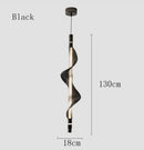 Axyaa Nordic Vertical Pendant Light - PVC Tube Ceiling Kitchen Island Lamp