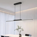 Axyaa Gold LED Pendant Chandelier - Modern Minimalist Linear Design