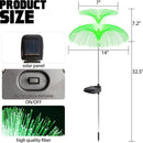 Axyaa Solar Jellyfish Light Decoration: Outdoor Waterproof Fiber Optic Pathway Lawn Patio Decor