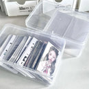 Transparent Kpop Card Holder for Small Playing Cards, Axyaa Collection Box Organizer