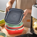 Axyaa Silicone Air Fryer Pan Liner for Oven Baking Tray & Pizza Chicken Mould
