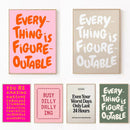 Axyaa Uplifting Quotes Canvas Wall Art for Modern Home Decor
