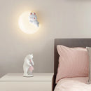 Axya LED Star Moon Bear Bunny Wall Lamp for Bedroom Study Living Hallway Nursery