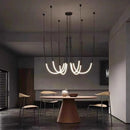 Axyaa LED Chandelier Pendant Light for Modern Art Restaurant Bar Counter.