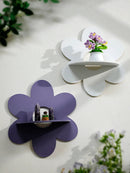 Axyaa Flower Wall Shelf: Cute Nursery Decor, Floating Display Stand for Kids' Room