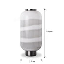 Axyaa Smoke White Glass LED Chandelier for Bedroom, Living Room, Study & Hotel