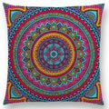 Axyaa Boho Rainbow Mandala Pillow Case Sun Moon Flowers Dream Fantasy Cover