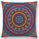 Axyaa Boho Rainbow Mandala Pillow Case Sun Moon Flowers Dream Fantasy Cover