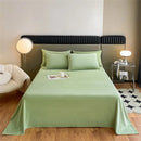 Axyaa Luxury Crystal Velvet Flat Sheet - Soft Solid Color Bed Linen, Multi Size Bedspreads