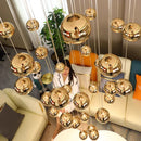 Axyaa Modern LED Pendant Chandeliers for Living Room - Indoor Staircase Hanging Light