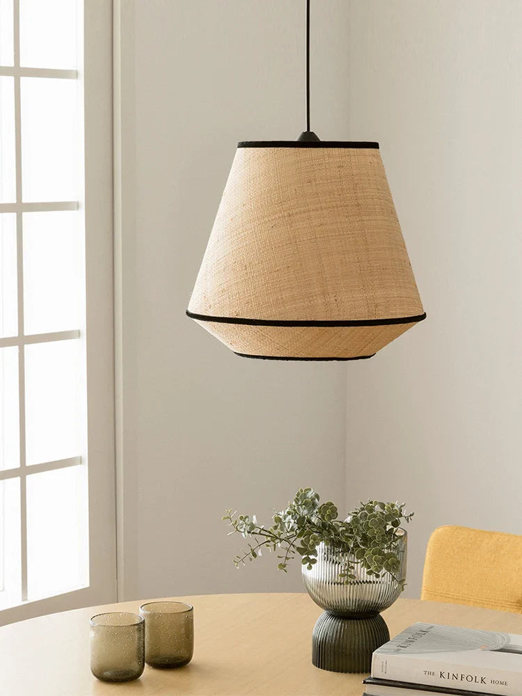 Axya Rattan Pendant Light for Country Kitchen Dining Space