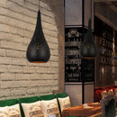 Axyaa Industrial Dining Chandelier: Iron Hollow Pendant Lamp for Home, Bar, and Cafe