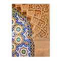 Axyaa Moroccan Arabesque Canvas Poster - Islamic Wall Art Decor for Living Room