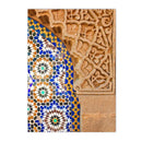 Axyaa Moroccan Arabesque Canvas Poster - Islamic Wall Art Decor for Living Room