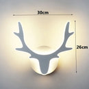 Axyaa Deer Acrylic LED Wall Lamp for Stylish Bedroom and Living Room Lighting