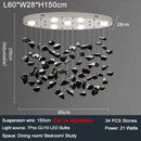 Axyaa Crystal Chandelier: Modern Lobby Design, Artistic Hotel Living Room Lighting