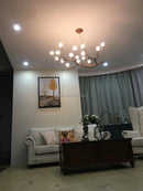 Axyaa Glass Bubble Resin Pendant Light Chandelier LED Lamps