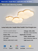 Axyaa Wood Ceiling Light: Modern, Simple Main Light for Living Room & Bedroom