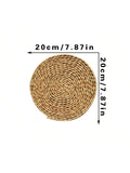 Woven Seagrass Wall Basket Axyaa Rustic Boho Home Decor Farmhouse Round Baskets