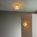 Axyaa Nordic Glass Wall Lamp - LED Lighting Effect for Bedroom and Living Room