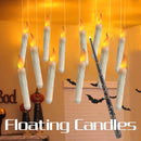 Axya Remote Control LED Floating Candles Set - 12 Pack Flickering Flame Battery Operated