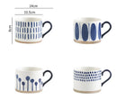 Axyaa Ceramic Hand-painted Underglaze Color Mug 450ML Coffee Tea Water Cup