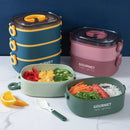 Axyaa Kids Bento Box Set - Leakproof Food Container for School, Travel, Picnic