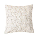 Axyaa Winter Green Faux Fur Christmas Tree Decorative Pillow Covers