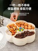 Axyaa Melon Seeds and Nuts Tray for Living Room Snacks and Dim Sum Organizing