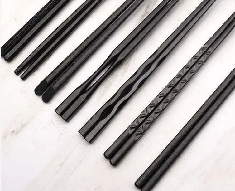 Axya Metal Alloy Chopsticks Set for Sushi Reusable Tableware