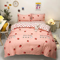 Axyaa Strawberry Bedding Set - Soft Queen/King Size Comforter Set