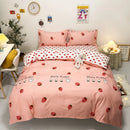 Axyaa Strawberry Bedding Set - Soft Queen/King Size Comforter Set