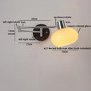 Axyaa Swing Arm LED Wall Lamp with Switch for Bedside Reading & Interior Lighting