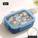 Axyaa 720ml Stainless Steel Thermal Lunch Box with Spoon & Fork