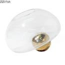 Axyaa Round Glass Vase Hydroponics Desk Decor with Artificial Flowers