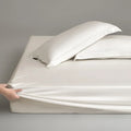 Axyaa Cotton Solid Color Single Fitted Sheet, Soft & Skin-Friendly