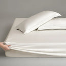 Axyaa High Silk Cotton Single Fitted Sheet Solid Color Skin-Friendly Soft Delicate