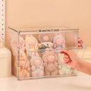 Axyaa Doll Storage Box: Multitier Display Case with Lid for Dustproof Collectibles