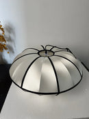 Axyaa Nordic Zen Silk Lantern Chandelier for Home Decoration and LED Lighting