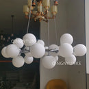 Axyaa Modern Gold Magic Bean Glass Ball Pendant Lamp DNA Molecular Hanging Light