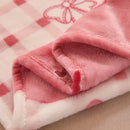 Axyaa Cartoon Strawberry Fleece Blanket: Soft Warm Winter Bed Sofa Nap Plush Shawl Blanket