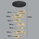 Axyaa Modern Luxury Home Staircase Pendant Lights Living Room Indoor Lighting